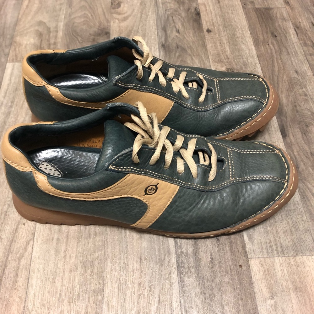 Born - Blue Leather "Bowling Like" Shoes Size 10.5 EUR 44.5